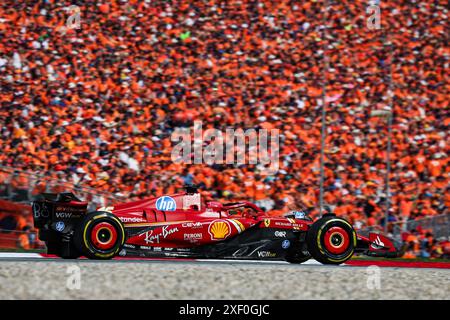 Spielberg, Österreich, 30.06.2024, 16 LECLERC Charles (mco), Scuderia Ferrari SF-24, Aktion während des Formel 1 Qatar Airways Austrian Grand Prix 2024, 11. Runde der Formel-1-Weltmeisterschaft 2024 vom 28. Bis 30. Juni 2024 auf dem Red Bull Ring in Spielberg, Österreich Stockfoto