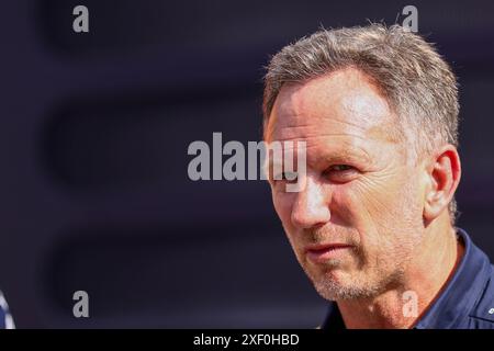 Christian Horner (GBR) - RedBull Racing Team Principal beim Rennen der Formel 1 Qatar Airways Austrian Grand Prix 2024, RedBull Ring, Spielberg, Österreich 30. Juni 2024 Stockfoto