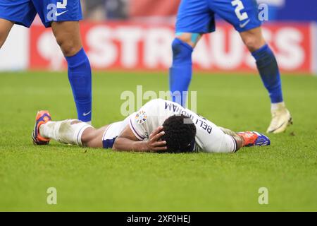Gelsenkirchen, Deutschland. 30. Juni 2024. Englands Jude Bellingham während des Sechzehntelfinales zwischen England und der Slowakei beim Fußball-EM 2024 in Gelsenkirchen am Sonntag, den 30. Juni 2024. Sport - Fußball . (Foto: Fabio Ferrari/LaPresse) Credit: LaPresse/Alamy Live News Stockfoto