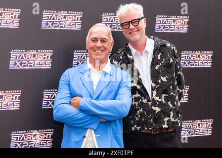 London, 30. Juni 2024, Starlight Express Roter Teppich kommt zur Eröffnungsnacht an, Troubadour Wembley Park Theatre, Lou Morris Photography/Alamy Live News Stockfoto