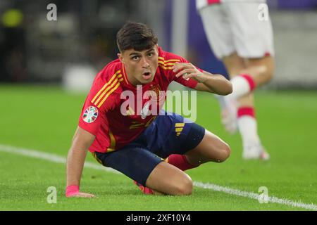 Köln, Deutschland. 30. Juni 2024. Spanier Pedri während des Fußball-Europameisterspiels 2024 zwischen Spanien und Georgien im Kölner Stadion - Sonntag, den 30. Juni 2024. Sport - Fußball . (Foto: Spada/LaPresse) Credit: LaPresse/Alamy Live News Stockfoto