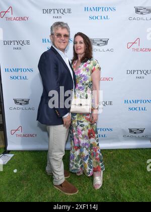 Jeffery Bradford Norah Lawlor nimmt am 29. Juni 2024 an der Hamptons Social: The Summer Book Magazine Launch Party im Baker House 1640 in East Hampton Teil. (Foto von David Warren /SIPA? USA) Credit: SIPA USA/Alamy Live News Stockfoto