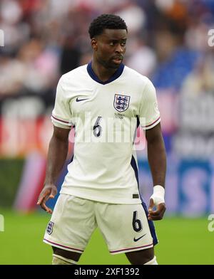 Englands Marc Guehi während der UEFA Euro 2024, Achtelfinale in der Arena AufSchalke in Gelsenkirchen. Bilddatum: Sonntag, 30. Juni 2024. Stockfoto