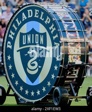 CHESTER, PA, USA - 15. JUNI 2024: MLS-Spiel zwischen Philadelphia Union und Inter Miami CF im Subaru Park. Stockfoto