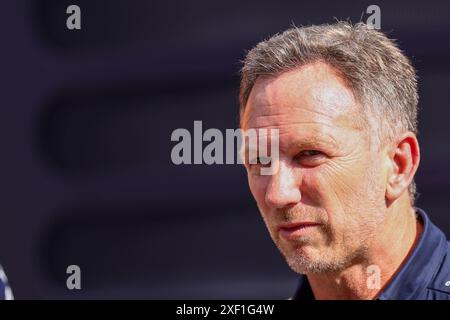 Spielberg, Österreich. 30. Juni 2024. Christian Horner (GBR) - RedBull Racing Team Principal beim Rennen der Formel 1 Qatar Airways Austrian Grand Prix 2024, RedBull Ring, Spielberg, Österreich 30. Juni 2024 (Foto: Alessio de Marco/SIPA USA) Credit: SIPA USA/Alamy Live News Stockfoto