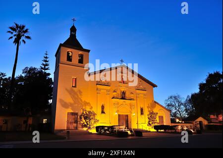 Santa Clara de Asis-Kirche auf dem Campus der Santa Clara University, Kalifornien CA Stockfoto