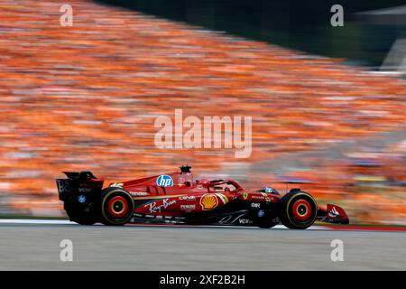 Spielberg, Österreich . 30. Juni 2024. 16 LECLERC Charles (mco), Scuderia Ferrari SF-24, Action während des Formel 1 Qatar Airways Austrian Grand Prix 2024, 11. Runde der Formel-1-Weltmeisterschaft 2024 vom 28. Bis 30. Juni 2024 auf dem Red Bull Ring, in Spielberg, Österreich - Foto DPPI Credit: DPPI Media/Alamy Live News Stockfoto