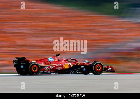 Spielberg, Österreich . 30. Juni 2024. 16 LECLERC Charles (mco), Scuderia Ferrari SF-24, Action während des Formel 1 Qatar Airways Austrian Grand Prix 2024, 11. Runde der Formel-1-Weltmeisterschaft 2024 vom 28. Bis 30. Juni 2024 auf dem Red Bull Ring, in Spielberg, Österreich - Foto DPPI Credit: DPPI Media/Alamy Live News Stockfoto