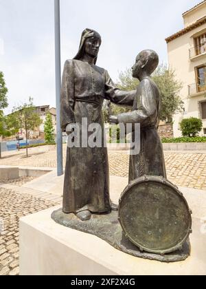 Die Stadt barbastro befindet sich in der Provinz huesca. Hauptstadt von somontano. Somontano-Weine. Weinkeller Stockfoto