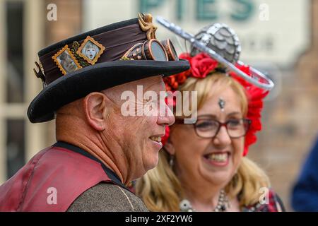 Steampunk in Blist Hill Victorian Town Stockfoto