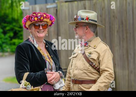 Steampunk in Blist Hill Victorian Town Stockfoto