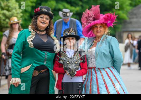 Steampunk in Blist Hill Victorian Town Stockfoto