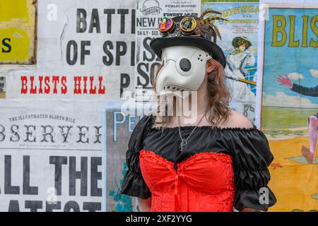 Steampunk in Blist Hill Victorian Town Stockfoto