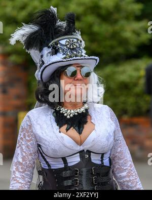 Steampunk in Blist Hill Victorian Town Stockfoto