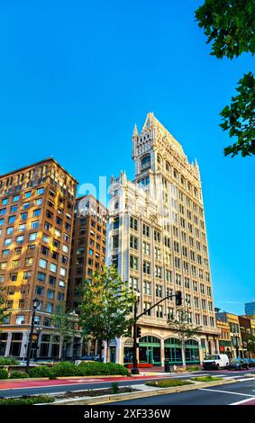 Das 1914 erbaute Cathedral Building ist ein historisches Gebäude in Oakland, der San Francisco Bay Area in Kalifornien, USA Stockfoto