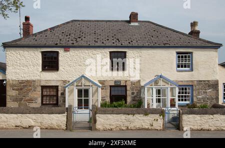 Cottages, Manaccan, The Lizard, Cornwall, Großbritannien Stockfoto