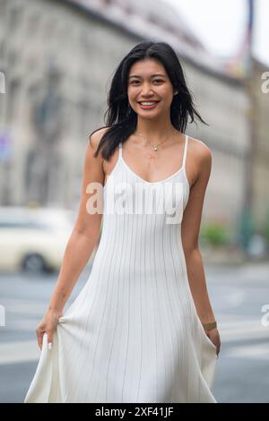 München, Deutschland. Juli 2024. Nhung Hong bei der Sommerbrise im Rahmen der Filmfestspiele München. Quelle: Peter Kneffel/dpa/Alamy Live News Stockfoto