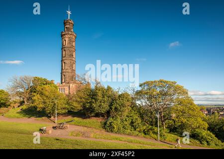 Geografie / Reise, Großbritannien, Schottland, Nelson Monument on Carlton Hill, Edinburgh, ADDITIONAL-RIGHTS-CLEARANCE-INFO-NOT-AVAILABLE Stockfoto