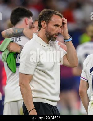 Gelsenkirchen, Deutschland. 30. Juni 2024 - England gegen Slowakei - UEFA Euro 2024 - R16 - Gelsenkirchen. England Manager Gareth Southgate. Bild : Mark Pain / Alamy Live News Stockfoto