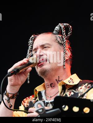 Die us-amerikanische Band Mr. Bungle trat beim Danisch Copenhell Festival 2024 auf. Anrede: Andrea Pinna Stockfoto