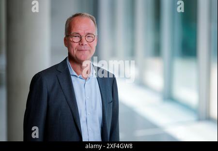 Berlin, Deutschland. Juni 2024. Matthias Miersch, stellvertretender Fraktionsvorsitzender der SPD, posiert für ein Foto in Berlin am 13. Juni 2024. Quelle: dpa/Alamy Live News Stockfoto