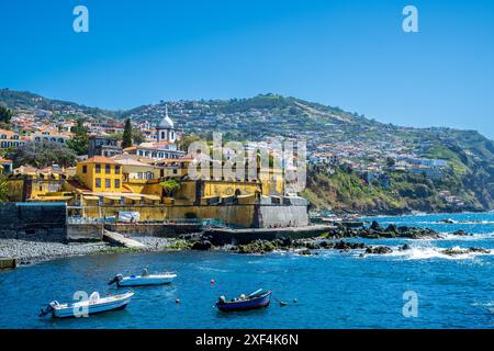 Das Fort von São Tiago befindet sich im historischen Zentrum von Funchal, Madeira. Madeira, Stockfoto