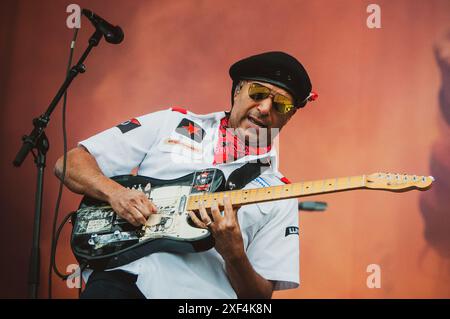 Der us-amerikanische Gitarrist Ton Morello trat beim Copenhell Festival 2024 auf. Anrede: Andrea Pinna Stockfoto