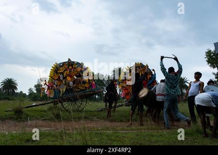 Durga-Idol-Immersion Stockfoto