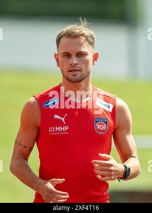 Leonardo Weschenfelder Scienza, GER, FC Heidenheim, Laktattest, Fussball, Bundesliga, Spielzeit 2024/2025, 01.07.2024, Foto: Eibner-Pressefoto/Sascha Walther Stockfoto