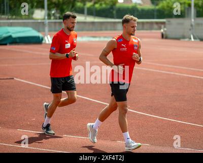Leonardo Weschenfelder Scienza, Denis Thomalla (FC Heidenheim, #11), GER, FC Heidenheim, Laktattest, Fussball, Bundesliga, Spielzeit 2024/2025, 01.07.2024, Foto: Eibner-Pressefoto/Sascha Walther Stockfoto