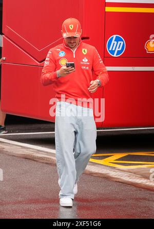 Barcelona, Spanien. Juni 2024. 20.06.2024, Circuit de Catalunya, Barcelona, Formel 1 Aramco Grand Prix von Spanien 2024, im Bild Charles Leclerc (MCO), Scuderia Ferrari HP/dpa/Alamy Live News Stockfoto