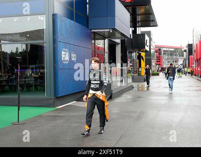 Barcelona, Spanien. Juni 2024. 20.06.2024, Circuit de Catalunya, Barcelona, Formel 1 Aramco Grand Prix von Spanien 2024, im Bild Oscar Piastri (aus), McLaren F1 Team Credit: dpa/Alamy Live News Stockfoto