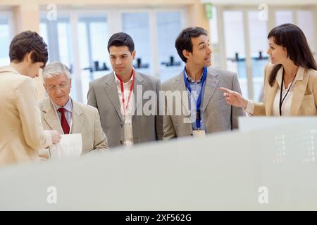 Führungskräfte im Convention Center, Business, Donostia, San Sebastian, Baskisches Land, Spanien. Stockfoto