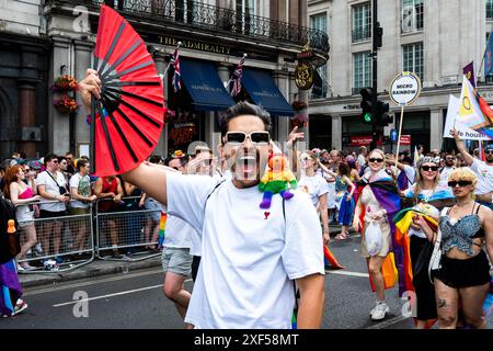 Pride in London Feiern, Central London, Samstag, 29. Juni 2024 Stockfoto