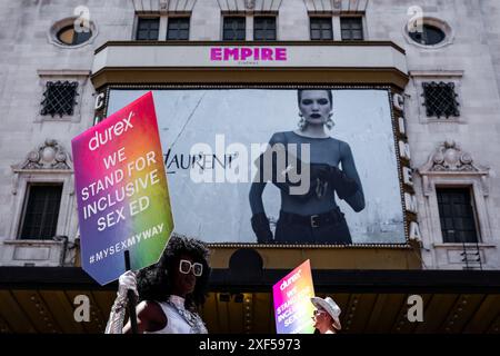 Pride in London Feiern, Central London, Samstag, 29. Juni 2024 Stockfoto