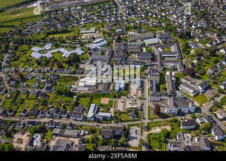 Luftaufnahme, Elisabeth Klinik, Eduardus-Krankenhaus gGmbH, Bigge, Olsberg, Sauerland, Nordrhein-Westfalen, Deutschland, Luftbild, Elisabeth Clinic, Stockfoto