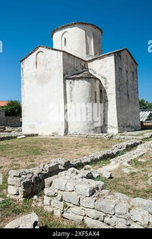 Die Kirche des Heiligen Kreuzes, Nin, Kreis Zadar, Kroatien Stockfoto