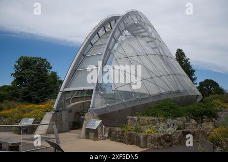 Das Davies Alpine House in den Kew Gardens in London Stockfoto