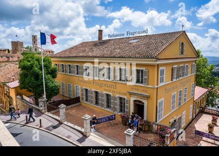 Parfumerie Fragonard, eine historische Parfumfabrik, in der Altstadt von Grasse an der französischen Riviera, Côte d'Azur, Provence, Frankreich Stockfoto