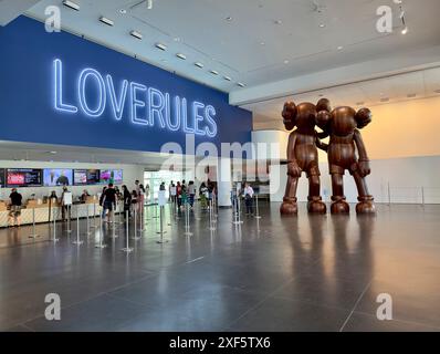 Ticketschalter im Brooklyn Museum of Art in Brooklyn NYC Stockfoto