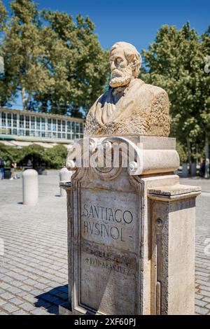 Santiago Rusiñol, geboren in Barcelona und starb in Aranjuez, katalanischer Maler der Moderne, spanischer Schriftsteller und Dramatiker, der in katalanischer Sprache schrieb. Stockfoto