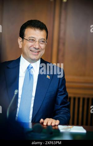 Ekrem Imamoglu, Bürgermeister von Istanbul. Berlin, 21. Juni 2024. Stockfoto