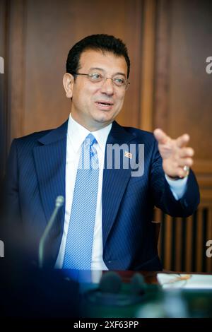 Ekrem Imamoglu, Bürgermeister von Istanbul. Berlin, 21. Juni 2024. Stockfoto