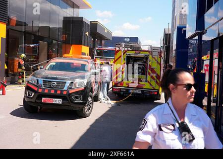 Barcelona, Spanien. Juni 2024. 22.06.2024, Circuit de Catalunya, Barcelona, Formel 1 Aramco Grand Prix von Spanien 2024, im Bild Credit: dpa/Alamy Live News Stockfoto