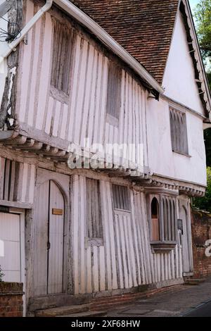 Lavenham ist ein Dorf, eine Bürgergemeinde und Wahlbezirk im Distrikt Babergh im County Suffolk, England Stockfoto