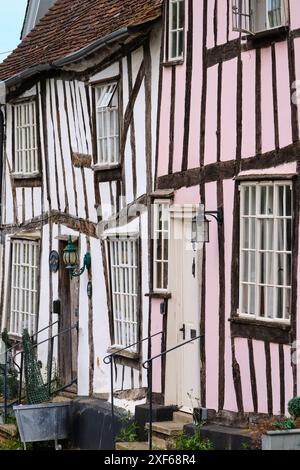 Lavenham ist ein Dorf, eine Bürgergemeinde und Wahlbezirk im Distrikt Babergh im County Suffolk, England Stockfoto