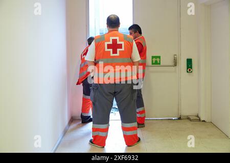 Red Cross Health, Ficoba, Irun, Gipuzkoa, Baskenland, Spanien. Stockfoto