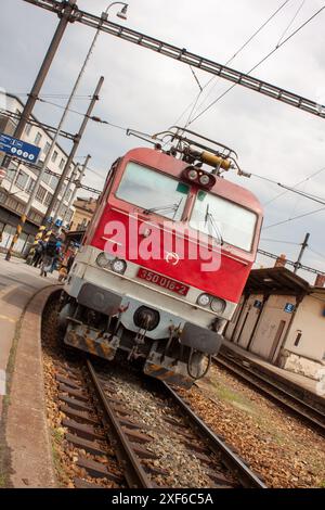 Ceske Drahy Klasse 372 Zug am Bahnhof Brünn, Tschechische Republik Stockfoto