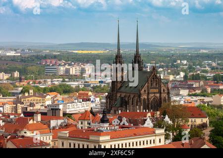 Kathedrale St. Peter und Paul, Brno, Tschechische Republik Stockfoto