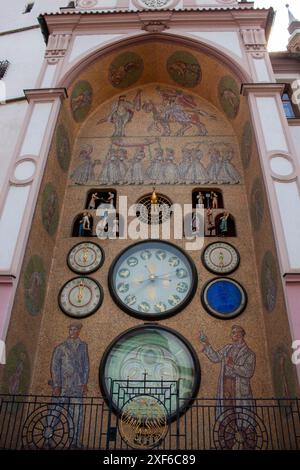 Olomouc Astronomische Uhr, Tschechische Republik Stockfoto